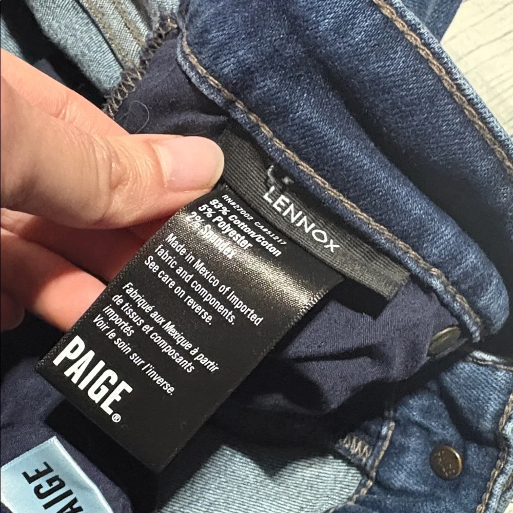 PAIGE Men's Lennox Dark Wash Slim Fit Jeans sz 32